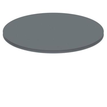 Imagem de Tampo Redondo 70 cm (Largura) P25 Pandin MDP 2,50 cm (altura) Cor Grafito