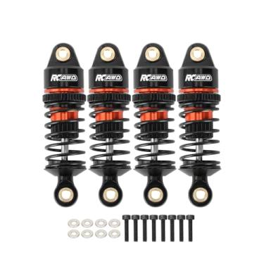 Imagem de RCAWD Atualizações para peças de amortecedores Losi Nascar, carro de corrida 1/12 RC dianteiro traseiro RC conjunto de amortecedores de alumínio na estrada carro laranja