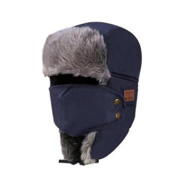 Imagem de Chapéu Bluetooth Winter Trapper Ushanka, à prova de vento, gorro para 