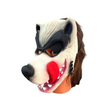 Imagem de Máscara Lobo Mau Dentes E Língua De Fora Gigante Fantasia