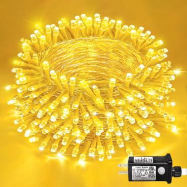 Imagem de Luzes de corda de Natal Einiiya 28m 250 LED 8 modos branco quente