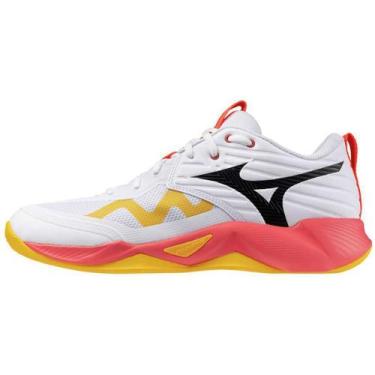 Imagem de Tênis de Vôlei Mizuno Momentum Pro, Branco, 39