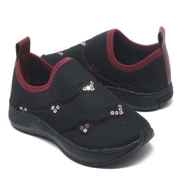 Imagem de Tênis Infantil Esportivo Casual Menina Escolar Leve E Macio - Anabe Ca