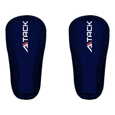 Imagem de Caneleira Futebol Pvc Leve 16X9Cm Resiste Azul