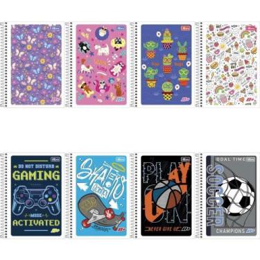 Imagem de Caderno Espiral 1/4 Flexível D+ 96 Folhas PCT com 10 - Tilibra