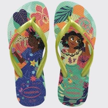 Imagem de Chinelo Infantil Meninas de Dedo Casual Havaianas Slim Princess 4123328-Feminino