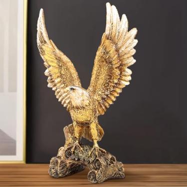 Imagem de Dourado, Estátua da Águia, 10 * 7 * 23,5 cm, Decoração, Decoração Sala, Decoracao para Casa, Decoracao