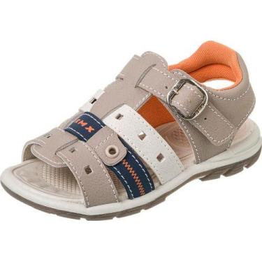 Imagem de Papete Sandália Infantil Masculino Menino 3866-026 - REDMAX, Taupe, Me