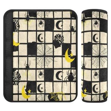 Imagem de Burbuja Squares with Webs Capa de cinto de segurança de carro macio conforto protetor de cinto de segurança de carro para alça de ombro de assento, 1 par pequeno