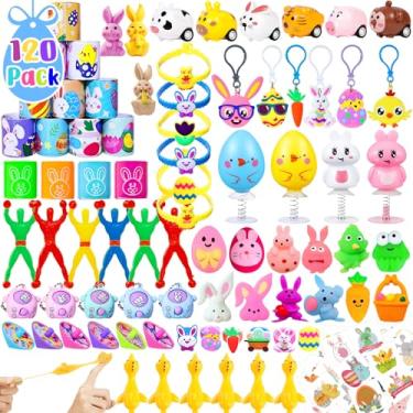 Imagem de Adisher Pacote De 120 Recheios De Cesta De Páscoa, Recheios De Ovos De Páscoa, Lembrancinhas De Festa De Páscoa, Sortimento De Surpresas, Caça Aos Ovos De Páscoa, Enchimentos De Sacos De Guloseimas De