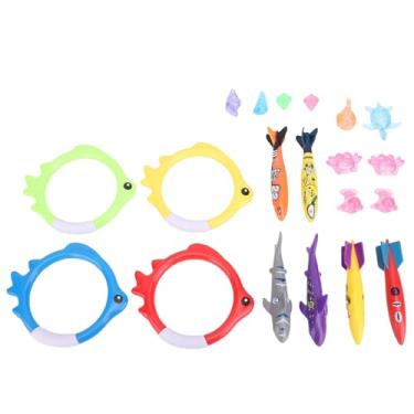 Imagem de Cryfokt Piscina de Verão Mergulho Brinquedos de Natação Conjunto para Crianças Diversão Jogos de Natação Subaquático Presentes Com Saco de Armazenamento para Meninos Meninas