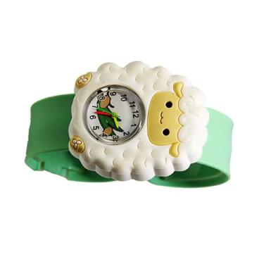 Imagem de Cryfokt Relógio Infantil Com Design Moderno de Desenho Animado, Brinquedo Eletrônico de Gerenciamento de Tempo para Crianças, Uso Macio e Confortável, Material Plástico (Ovelha)