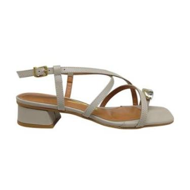 Imagem de Sandália Feminina Salto Bloco Baixo Detalhe no Dedão Vizzano 6454123-Feminino