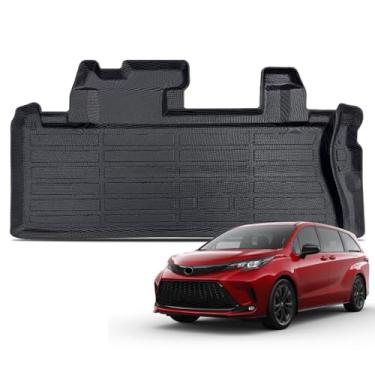 Imagem de KUST Tapete de porta-malas de carga para acessórios Toyota Sienna 2021-2025 2026, forro de carga traseiro para todos os climas, borracha TPE, borda elevada