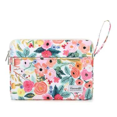 Imagem de Capa para notebook de 15,6 polegadas, à prova d'água e à prova de choque, pode ser usada para cobrir capas de carrinho de compras. O notebook é compatível com Lenovo, ASUS e HP (New Garden Roses)