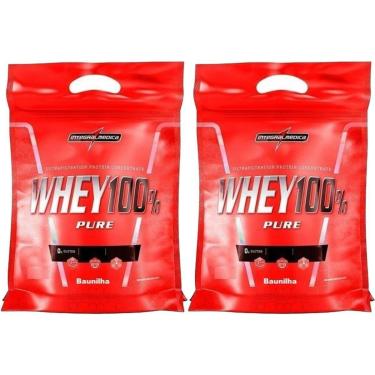 Imagem de Kit 2X Whey 100% Pure - 1800g Refil Baunilha - IntegralMédica-Masculino