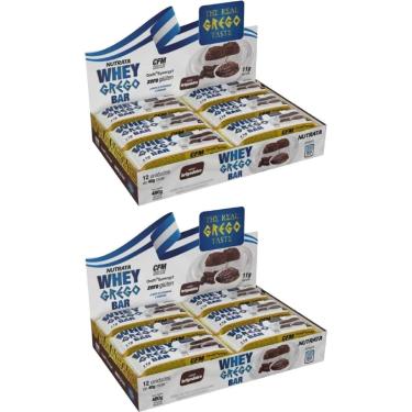 Imagem de Kit 2X Barra Whey Grego Bar - 12 Unidades de 40g Brigadeiro - Nutrata-Masculino