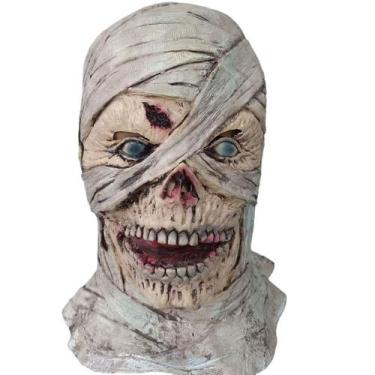 Imagem de Mummy Skull Mask Resin Horror Zombie para cosplay de Halloween - yiwei