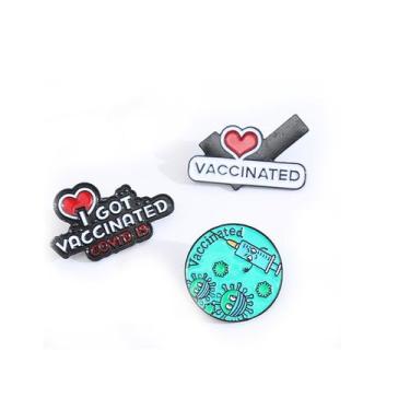 Imagem de Conjunto de broches Creative Vaccination Theme Alloy - Yiweisai