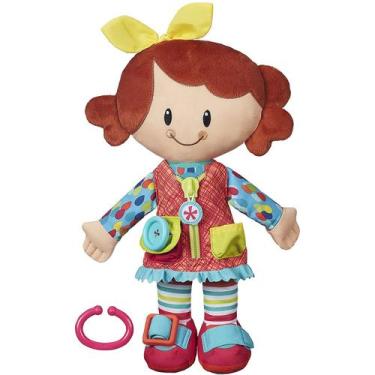 Imagem de Boneca de pelúcia Cute Girl 36 cm em algodão e pelúcia para crianças -