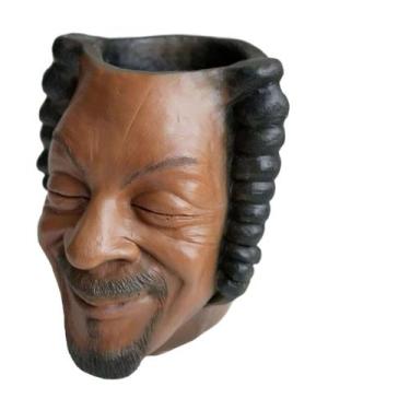 Imagem de Flowerpot Creative Resin Face Smiling Character 11 cm - Yiweisai