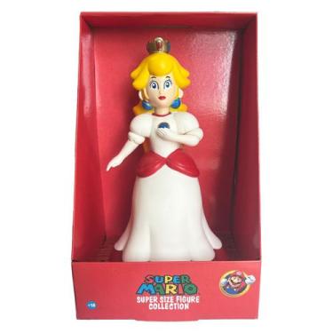Imagem de Boneca Princesa Peach Branca Fire Flower Super Mario Bros - Super Size
