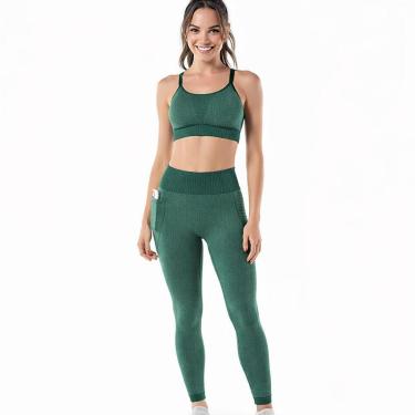 Imagem de Conjunto Feminino Fitness DeMillus 61617/178 Violino-Unissex