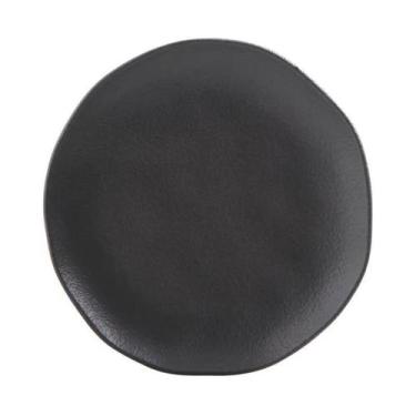 Imagem de Prato De Sobremesa Orgânico Preto Matte 19,5Cm Porto Brasil