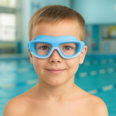 Imagem de Óculos de natação criança-infantil silicone - paidi d, Azul