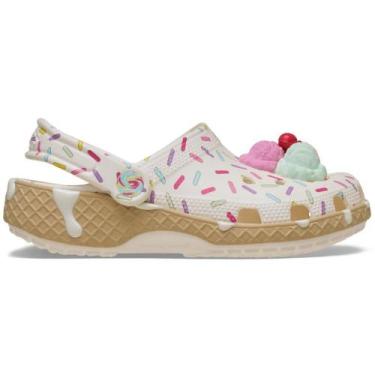 Imagem de Sandália Crocs Classic Ice Cream Sundae Clog K Chalk, 32, Chalk