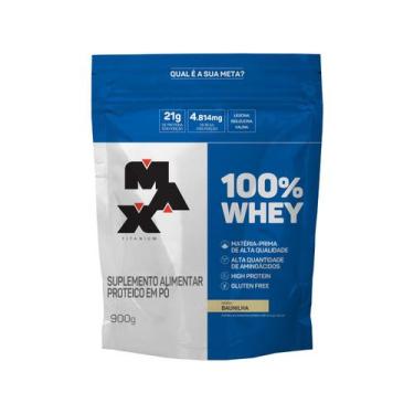 Imagem de Whey Protein Concentrado Max Titanium 900g - Baunilha, 1, 900g, Baunil