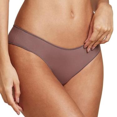 Imagem de Calcinha Tanga Microfibra Hope 3884, Marrom avela, EG