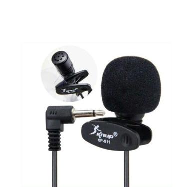 Imagem de Microfone Lapela Mini P2 3.5mm Stereo Knup Kp-911