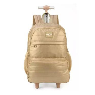 Imagem de Mochila carrinho metalizado ouro/rose Up4you Luxcell, Ouro