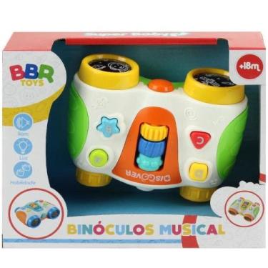 Imagem de Binóculo Musical Som E Luzes  Brinquedo Infantil Bebê 18 meses + Bbr T