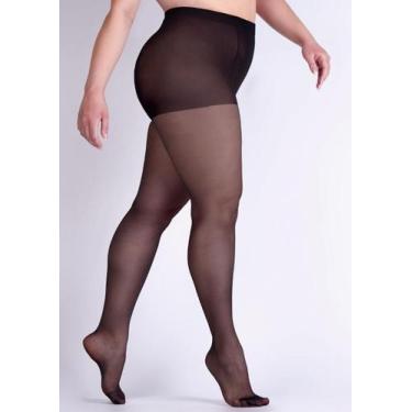 Imagem de Meia-calça loba fio 20 classica plus size ref:5795-001, Preto, XG