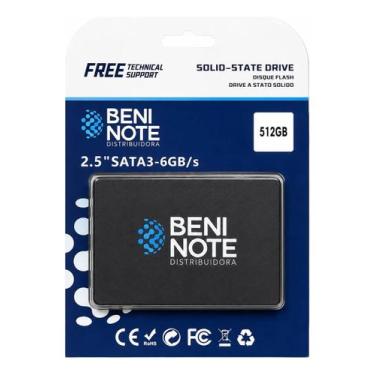 Imagem de Hd Ssd Interno 512gb 2,5 Sata3 6gb/s Computador Pc Notebook - BENINOTE