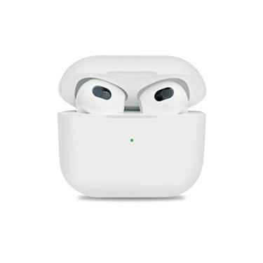 Imagem de Case Capa Capinha Silicone Proteção, Compatível com AirPods 3 (Branco)