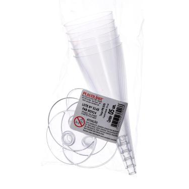 Imagem de Taça de Acrílico para Champanhe Cristal de com 5 Unidades Plastilânia