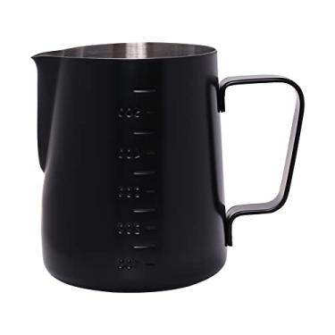 Imagem de Mimo Style Leiteira Feita Inteiramente em Aço Inoxidável Na Cor Preta, Possui Capacidade de 600ml. Elegante, Resistente e Durável. Ideal Para Uso Doméstico Ou Profissional em Cafeterias