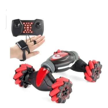 Imagem de Carrinho Remoto Acrobático Stunt Gestos 4x4 Monster Twist Vermelho