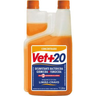 Imagem de Desinfetante Vet+20 Bactericida Limão e Cravo - 1 Litro