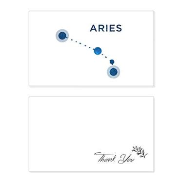 Imagem de Placa de Constelação Áries Zodíaco Cartão de agradecimento aniversário aniversário saudações casamento agradecimento