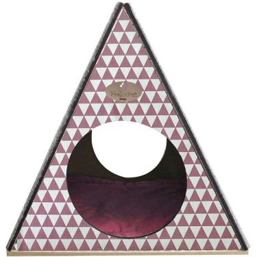 Imagem de Toquinha com Arranhador Geo Rosa para Gatos - Tam. Único