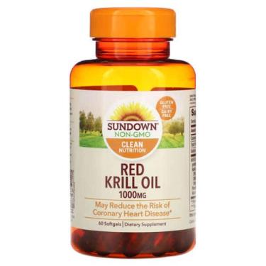 Imagem de Sundown Naturals, Óleo De Krill Vermelho, 1.000 Mg, 60 Cápsulas Softge
