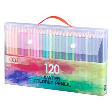 Imagem de Conjunto de lápis de aquarela profissional 120/150/180/210, lápis de cor solúvel em água para estudantes escolares e adultos