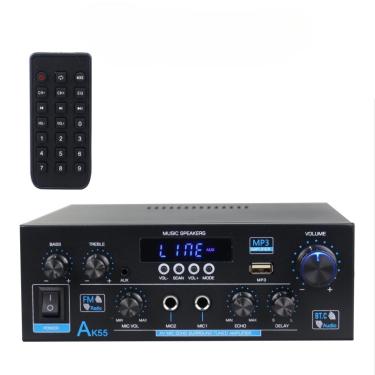 Imagem de Amplificador de Som Estéreo Digital  AK55  900W  2.0 Channel  Bluetooth 5.0  HiFi Subwoofer  2.0