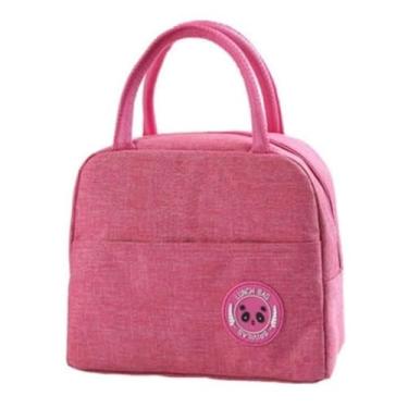 Imagem de Bolsa Térmica Fitness Marmita Viagem Necessaire Com Zíper - B2T (Rosa)