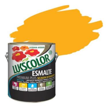 Imagem de Lukscolor esm base agua cores 900ml, Amarelo