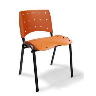 Imagem de Cadeira Secretaria Ergoplax Fixa - Maiart, Laranja